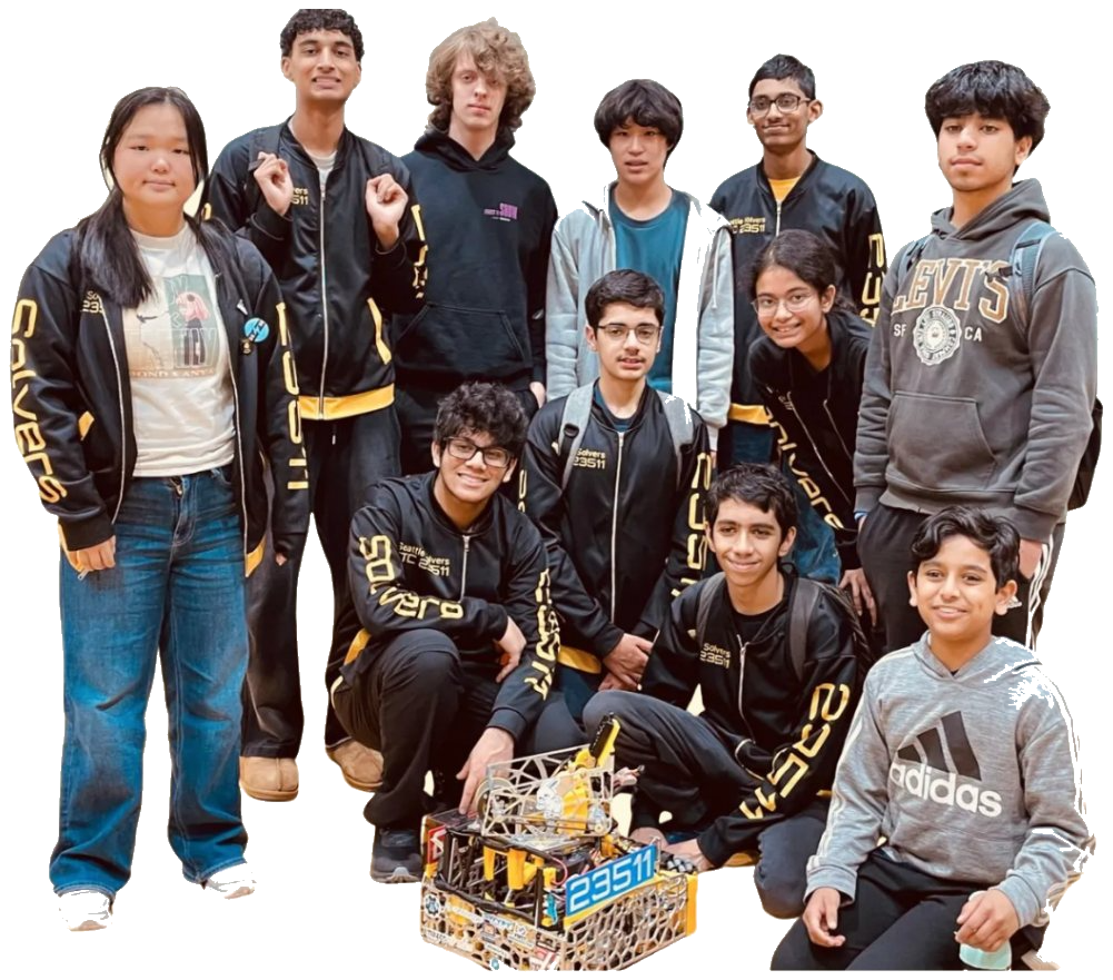 The Seattle Solvers team with their robot