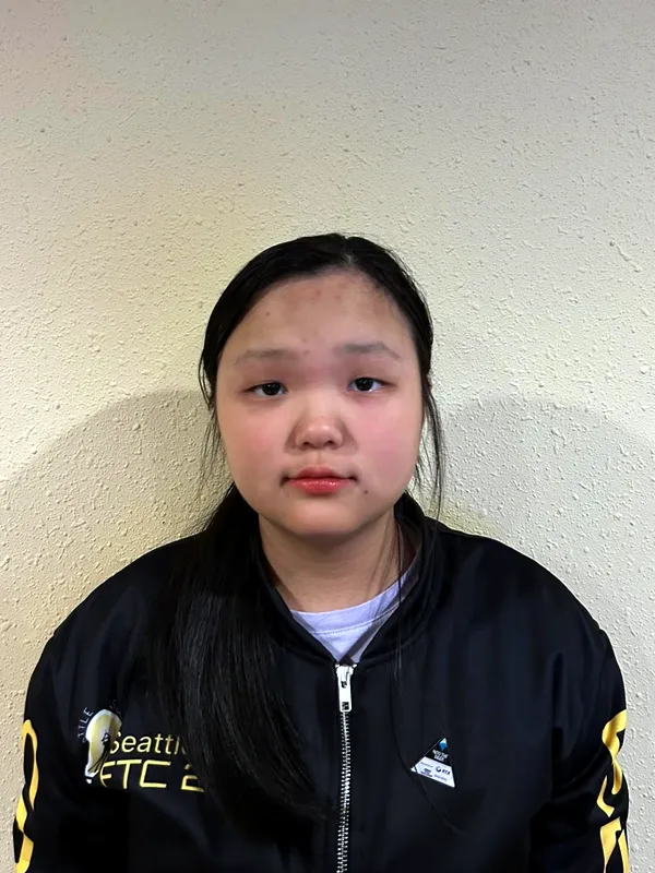 Erin in the team jacket